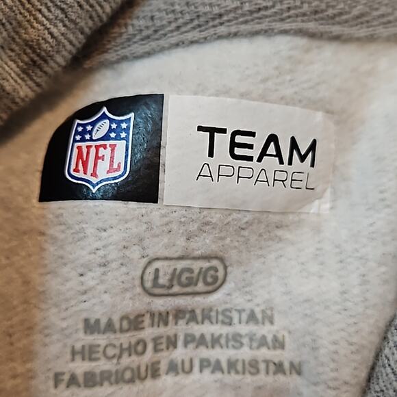 NFL Cleveland Browns Grey Team Hoodie Sweatshirt - Picture 3 of 8